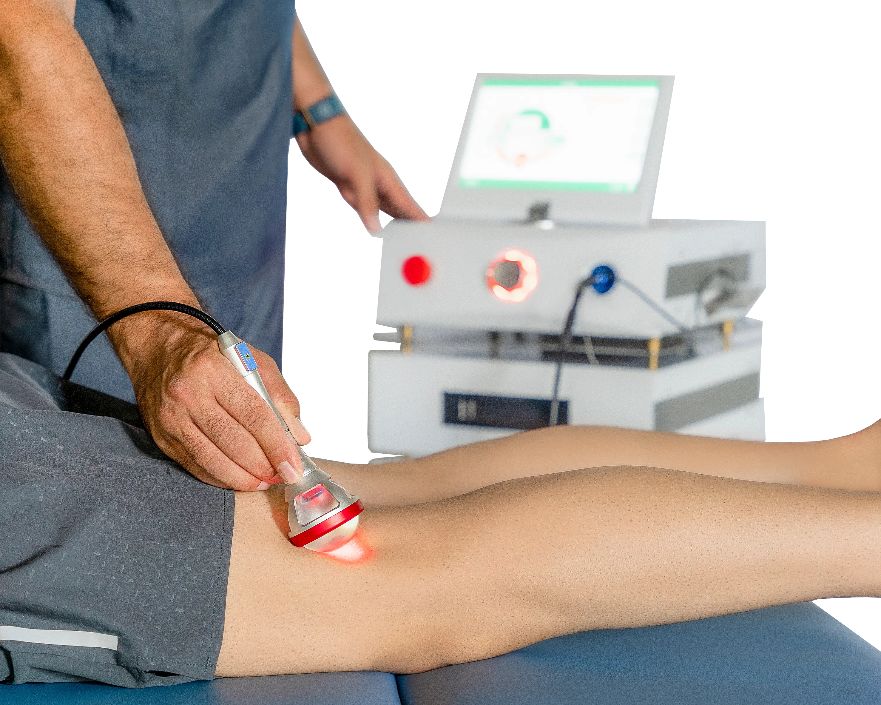 rolling ball probe of physiotherapy laser